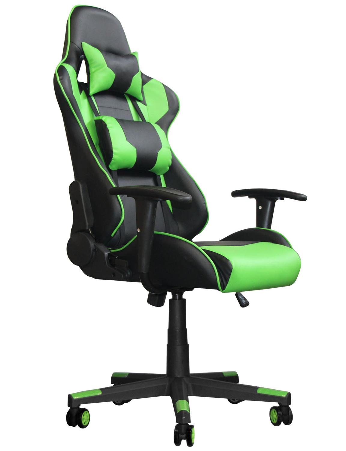 Silla Gamer Gaming Consola Pc Ergonomica Reclinable Verde