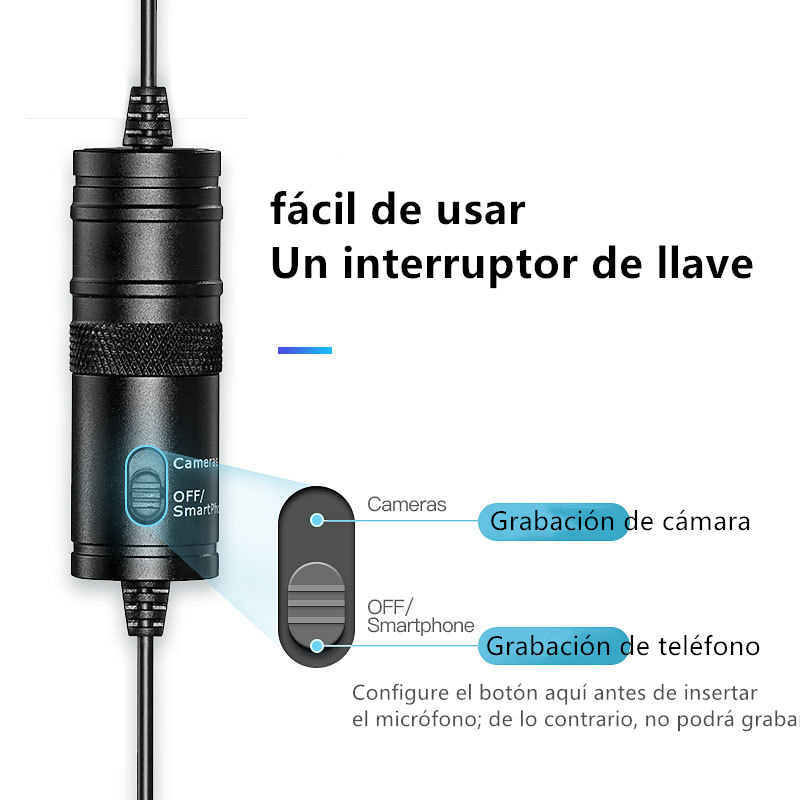 Micrófono Boya By-m1 Condensador Omnidireccional Negro