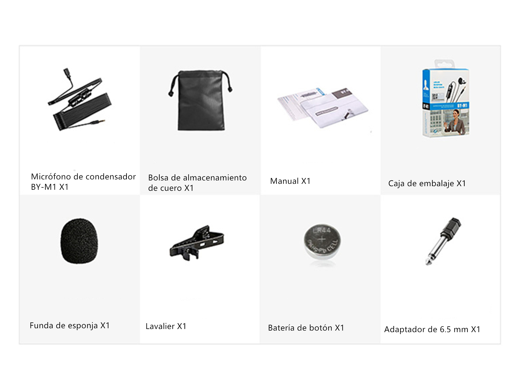 Micrófono Boya By-m1 Condensador Omnidireccional Negro