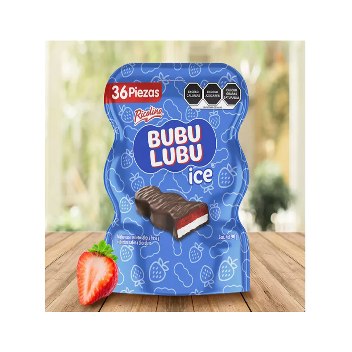 Bubulubu Malvavisco Relleno y Cubierto con Chocolate 36 pzas