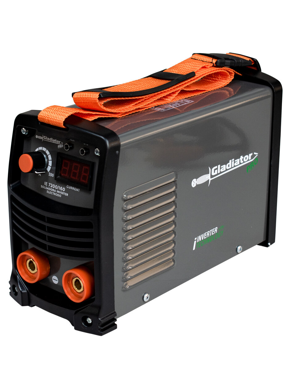 Soldadora Inverter Profesional Bivoltaje 200A Gladiator Pro IE 7200/160