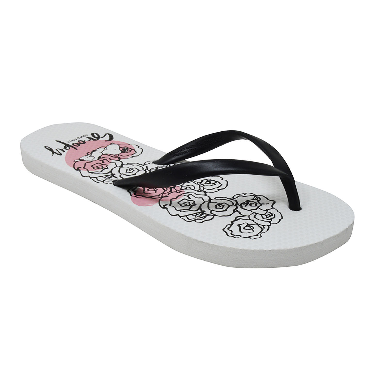 Sandalia flat Snoopy Peanuts para Dama PN-6016