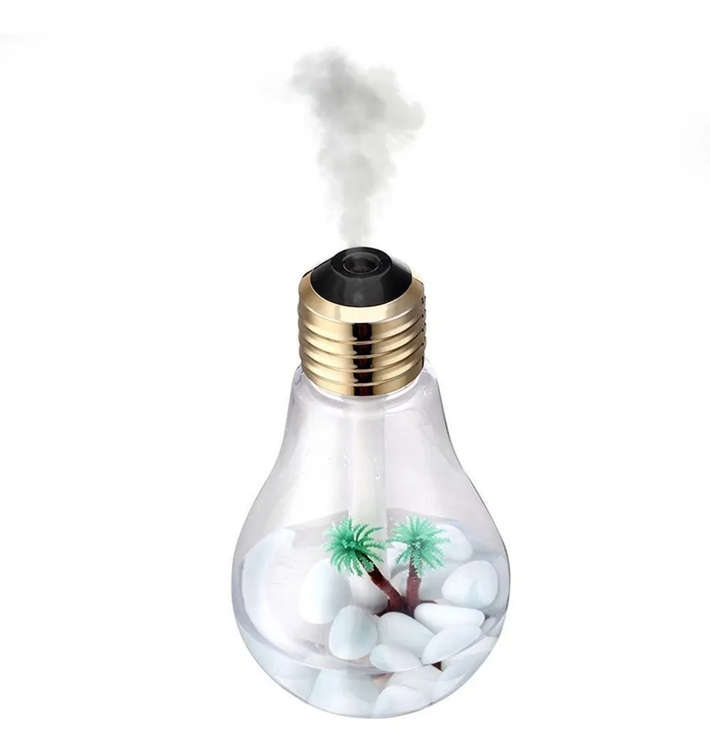 Difusor Aromaterapia Humidificador Foco Palmera Luz Led