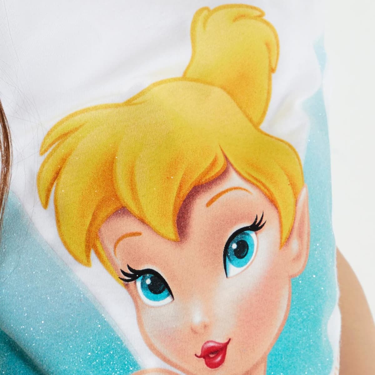 Playera para niña, de Disney, color blanco, con Tinker Bell (Campanita), mod. 1010550