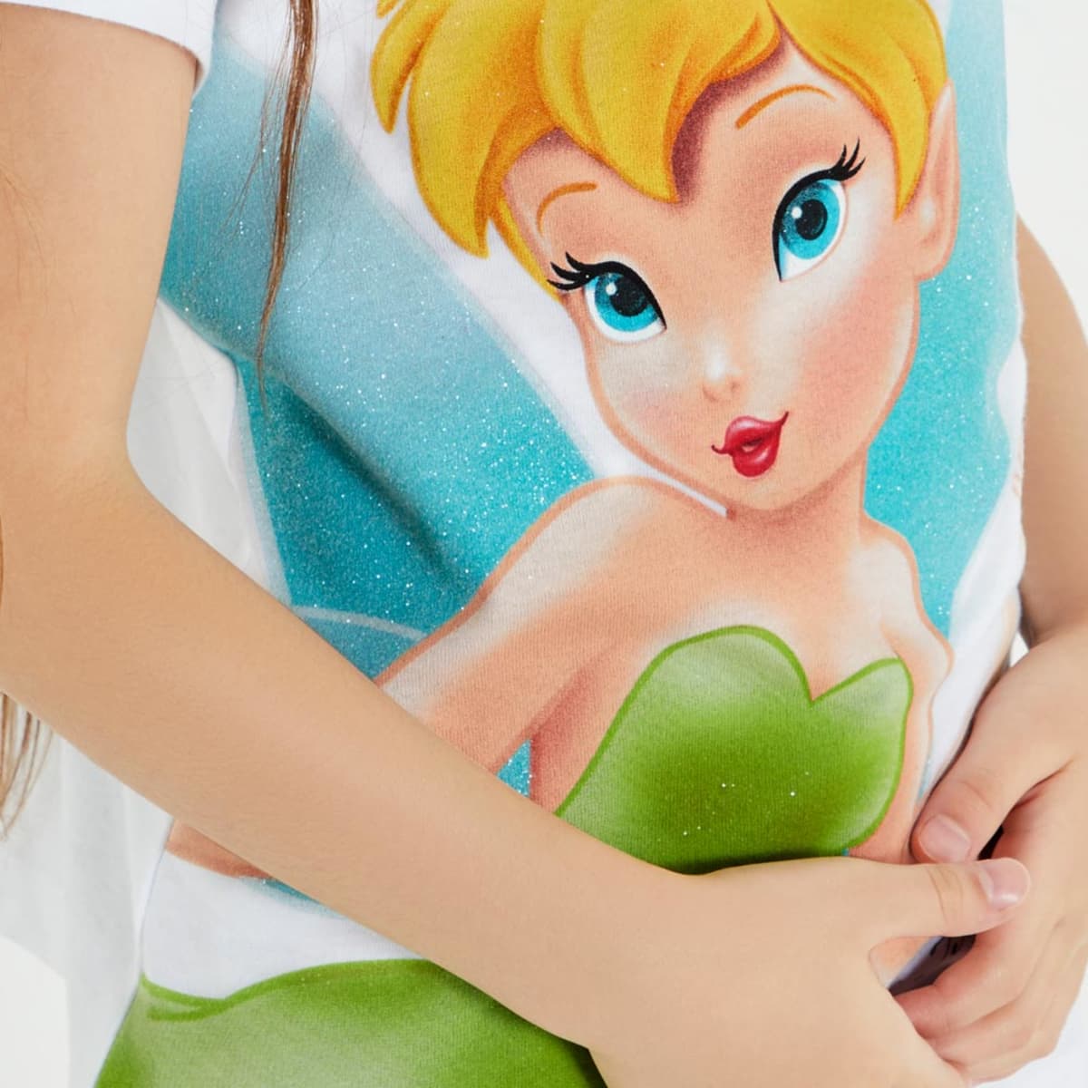Playera para niña, de Disney, color blanco, con Tinker Bell (Campanita), mod. 1010550