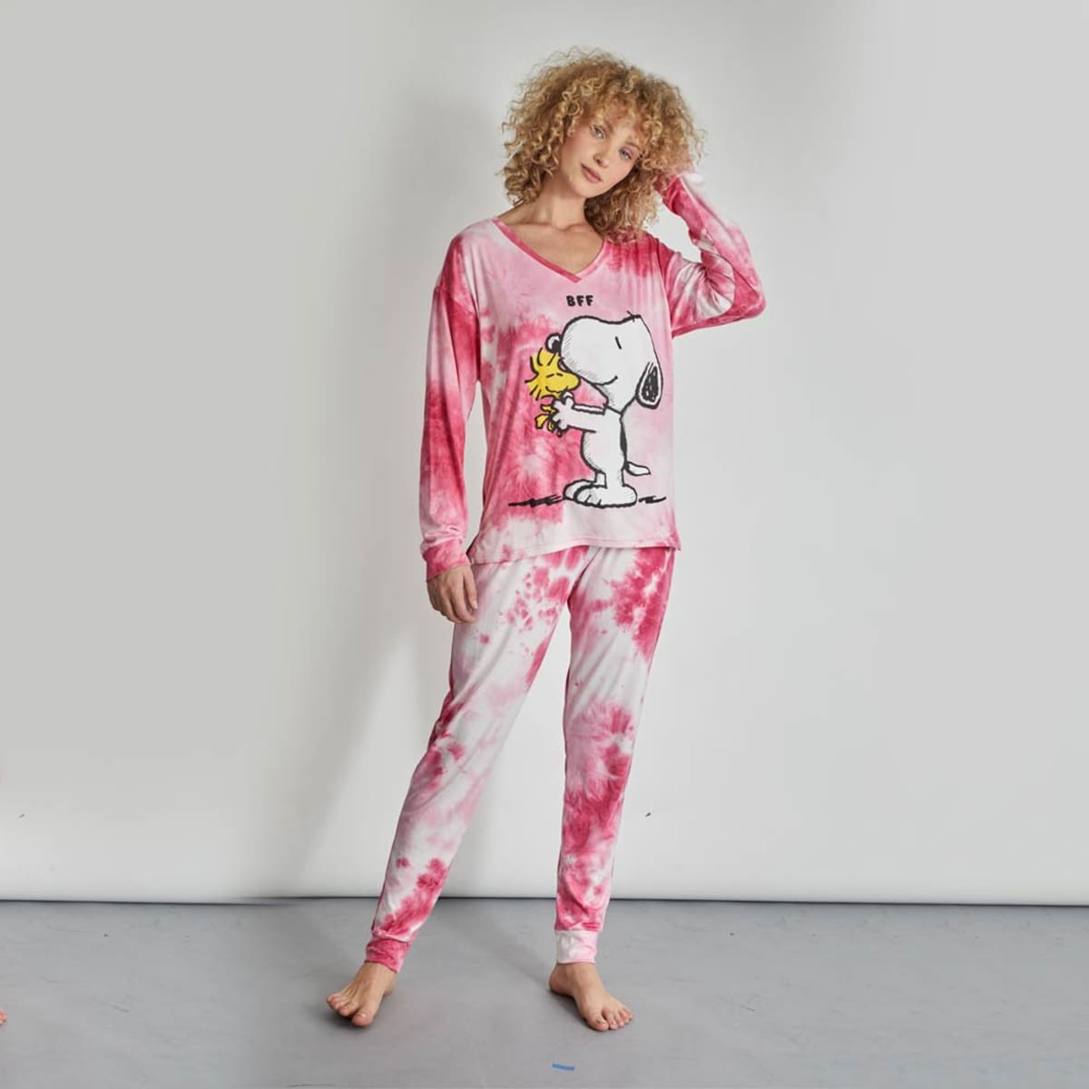 Pijama para dormir para mujer, marca Peanuts (Snoopy), multicolor, mod. 1011009