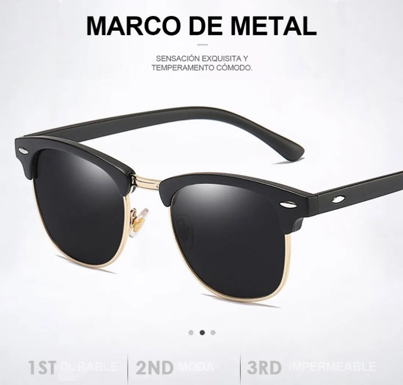 Gafas De Sol Polarizadas Semi Sin Montura Mujeres
