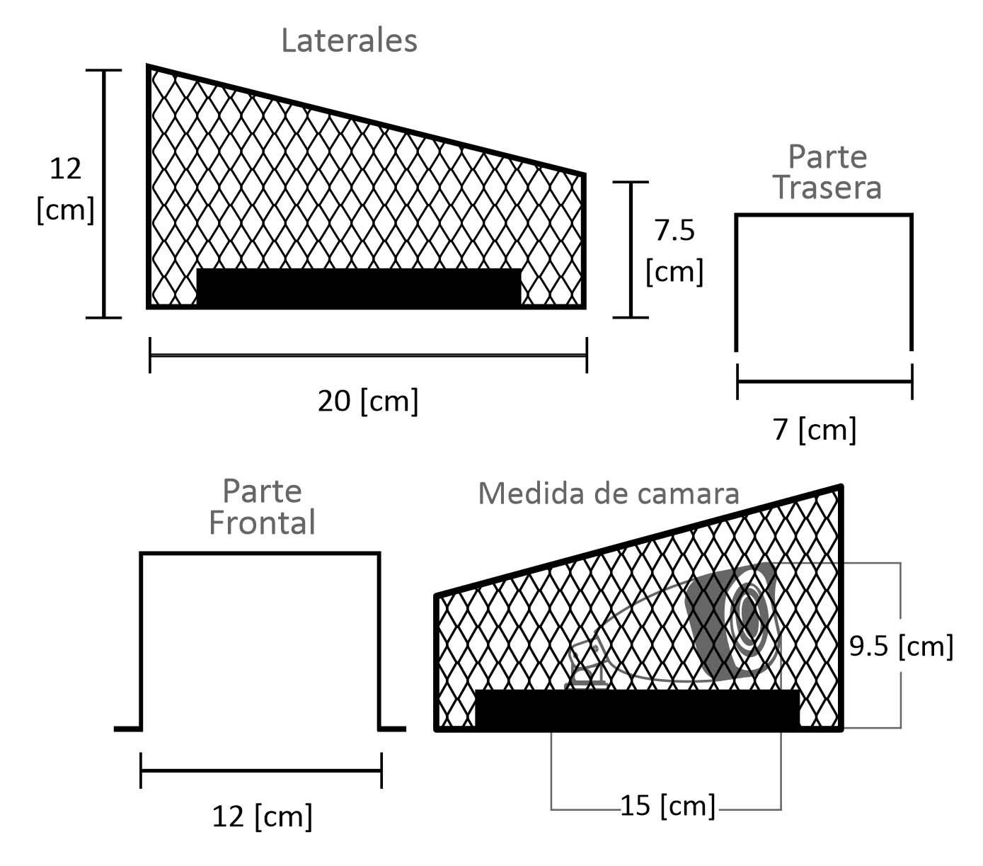 Protección Antivandálica Pirámide Para Cámara De Vigilancia LINES