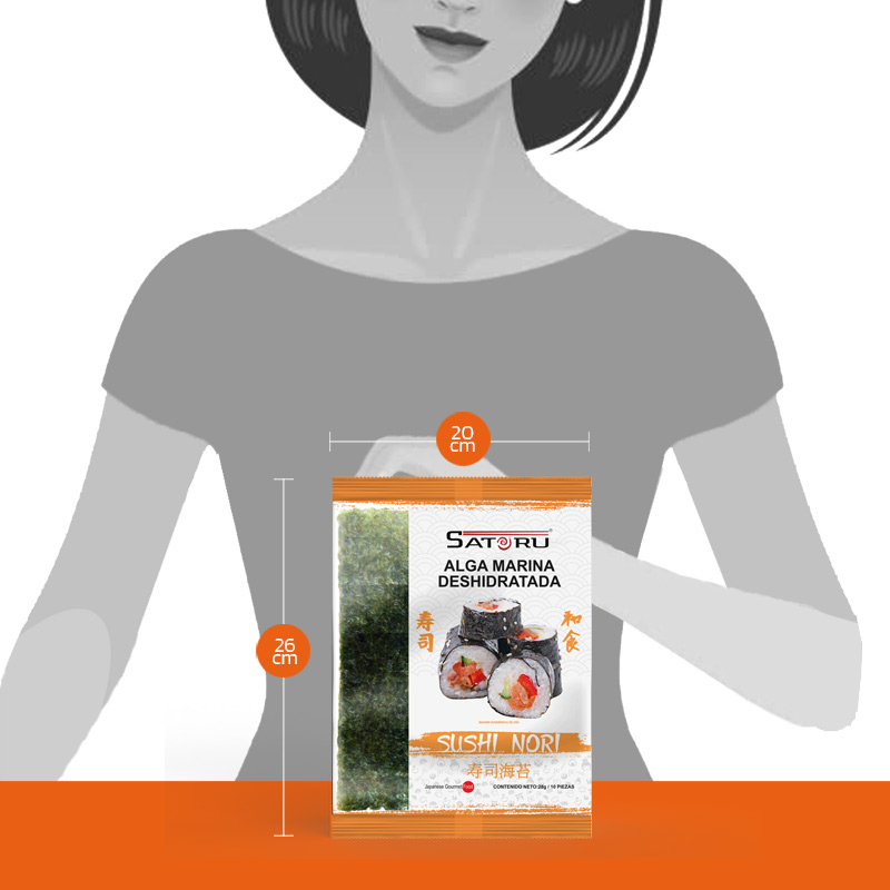 Alga Nori 10 Hojas SATORU