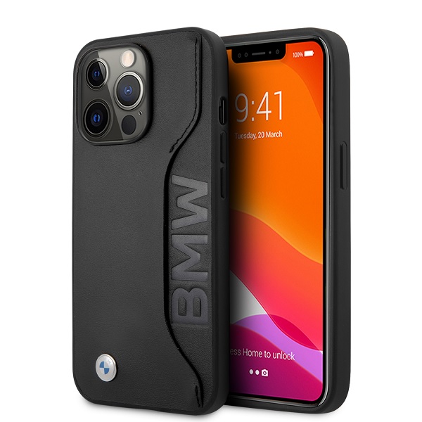 Case Funda BMW Piel con Slot para Tarjeta Iphone 13 Pro