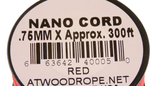 Rg1107 Rollo Parachute Cord Paracord Nano Cord Rojo
