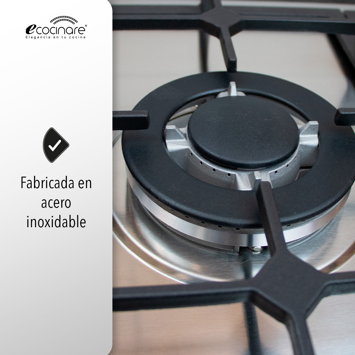 Parrilla A Gas Lp y Gas Natural Plateada Acero Inoxidable 5 Quemadores 120v