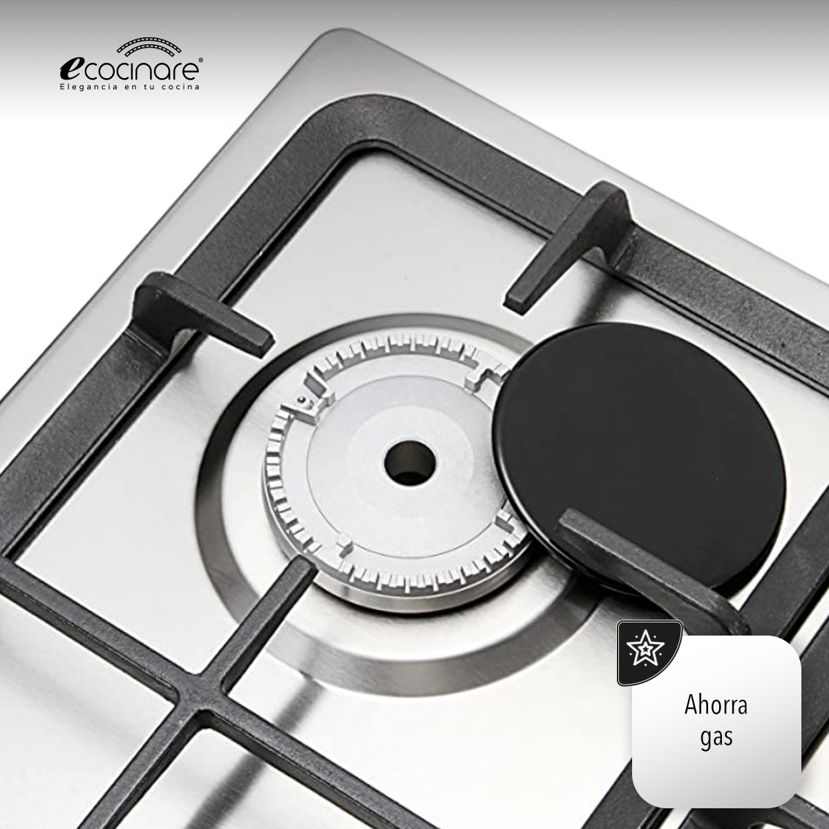 Parrilla A Gas Lp y Gas Natural Plateada Acero Inoxidable 5 Quemadores 120v