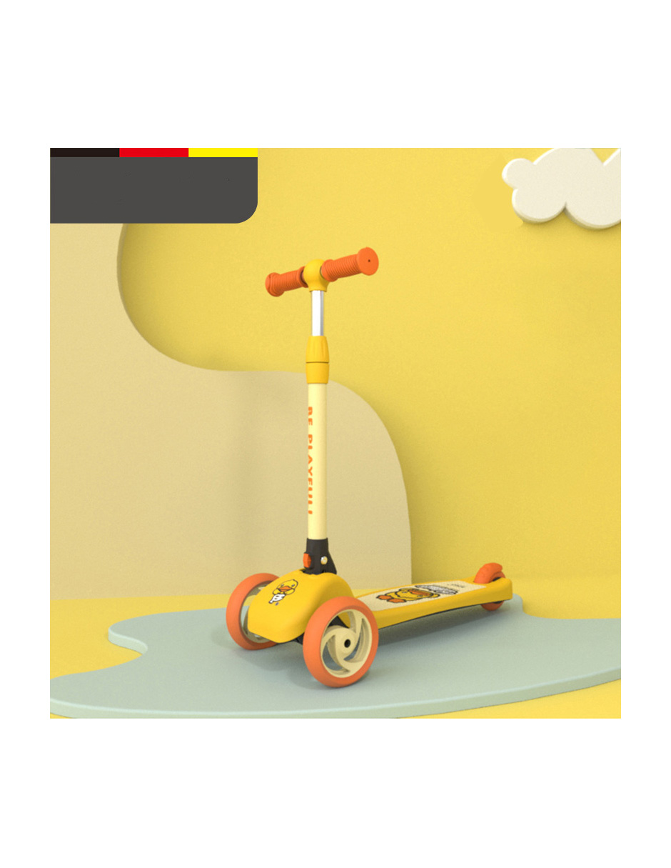Patín Scooter Niños B.duck Baby Amarillo Paseo Parque Juegos