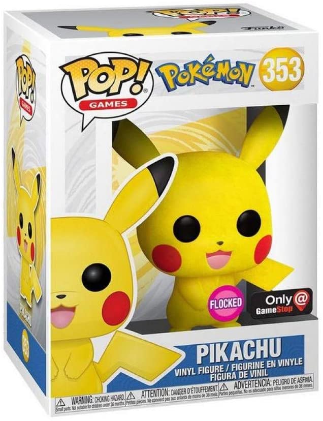 POP! Funko Box Pokemon Flocked Pikachu 353 y Flocked Squirtle 504