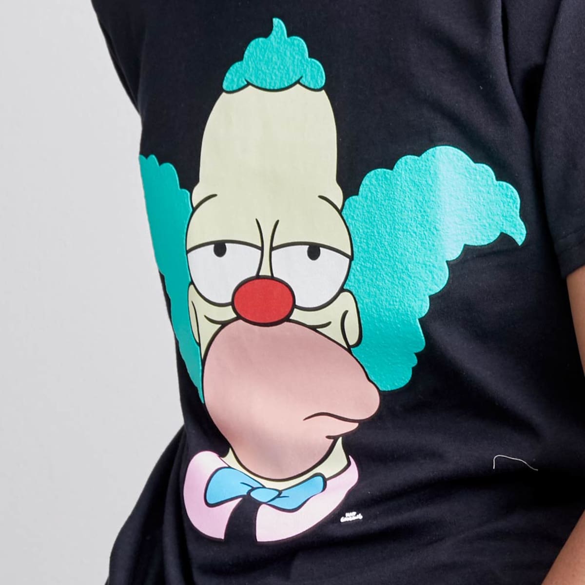 Playera para hombre de los Simpson, con Krusty el Payaso, color negro, mod. 1011844
