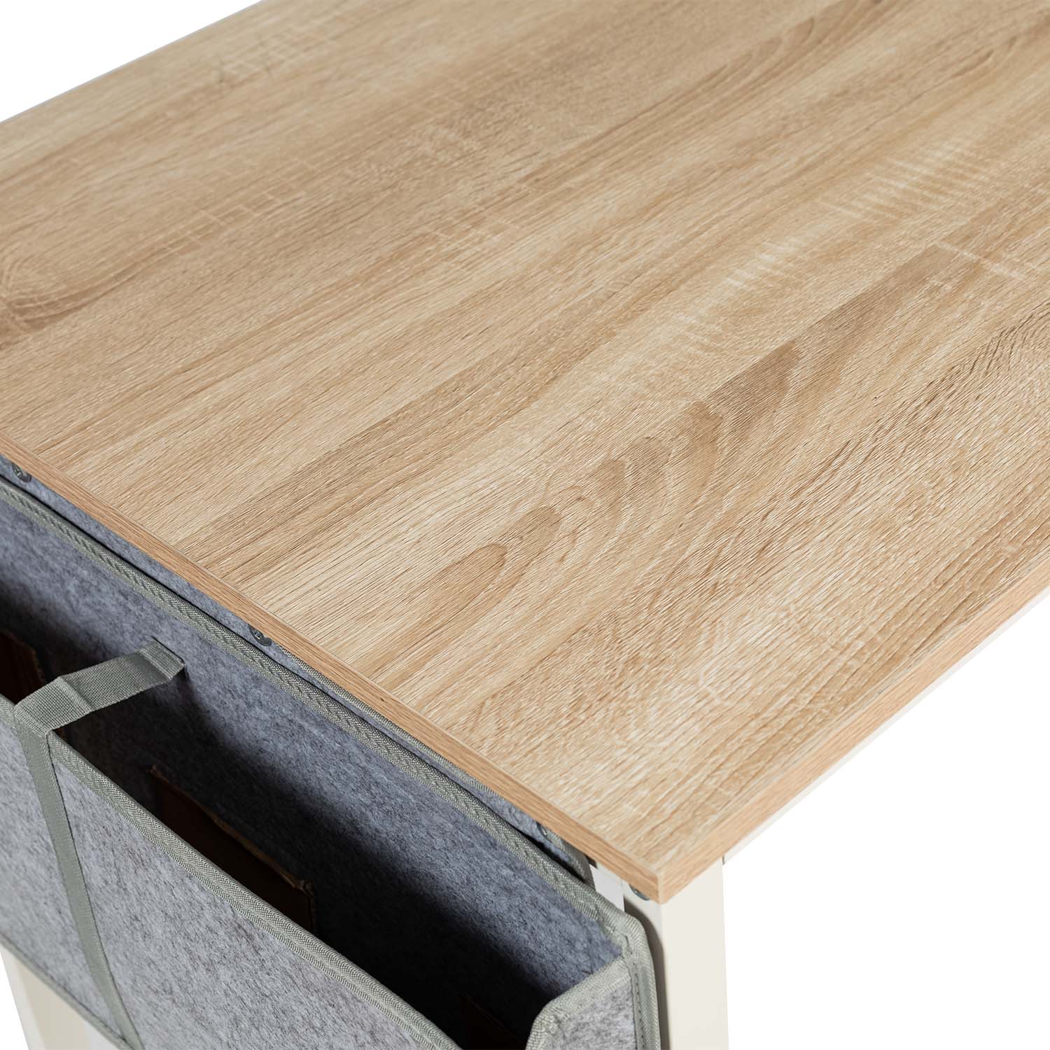 FurnitureR Escritorio De Computadora Con Gancho Para Bolsa De Tela ELMO