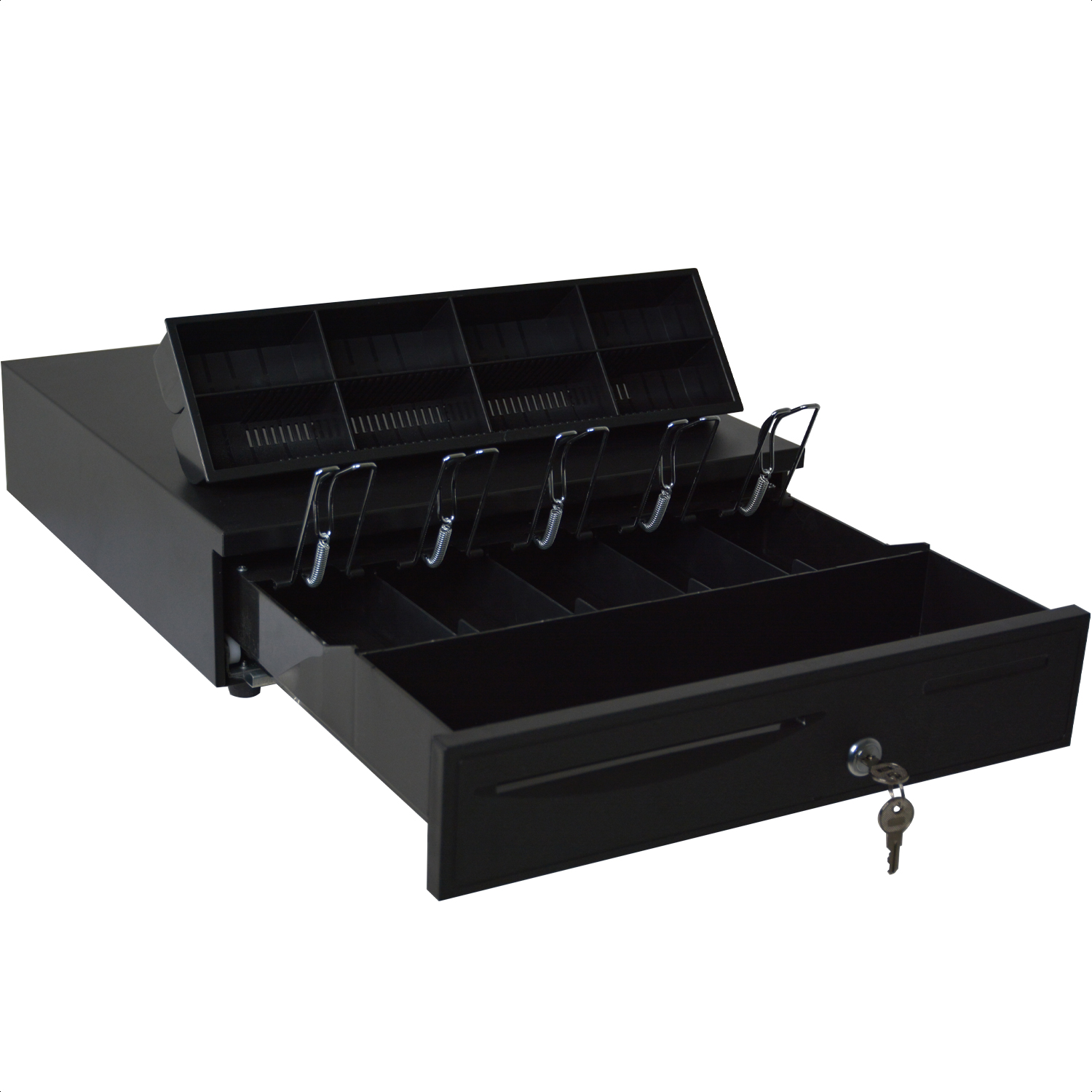 Cajon Dinero 5 Billetes 8 Monedas Caja Seguridad Separadores Cable Rj11