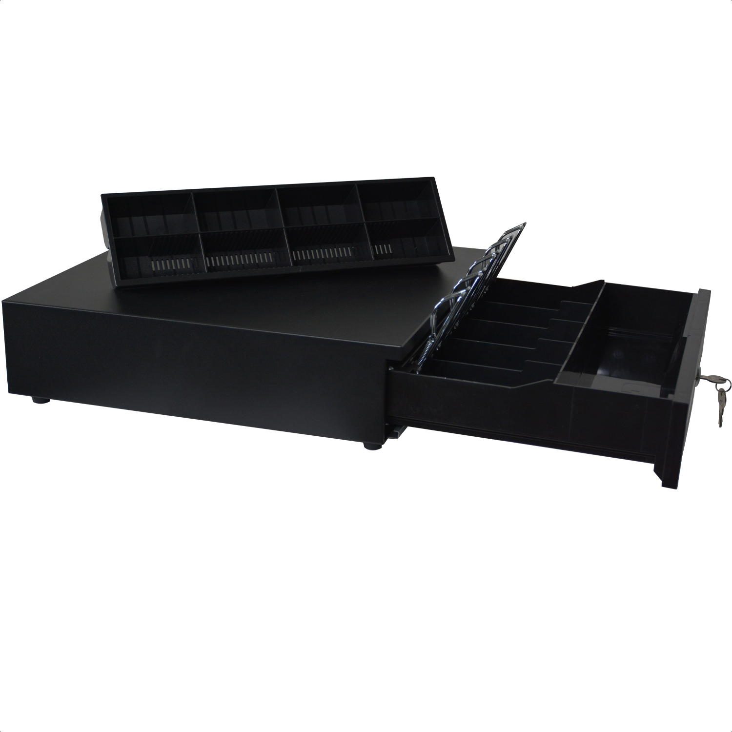 Cajon Dinero 5 Billetes 8 Monedas Caja Seguridad Separadores Cable Rj11