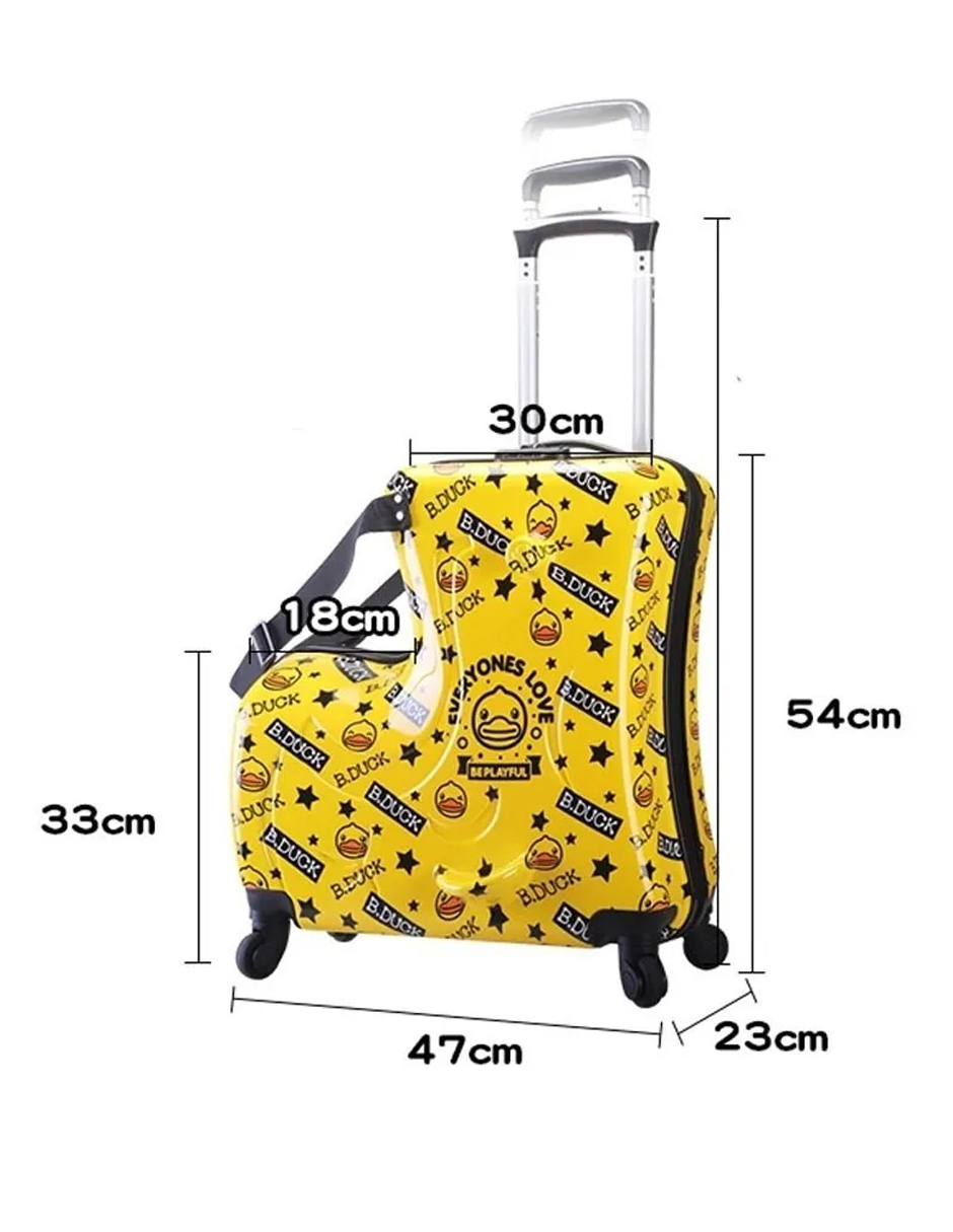 Bolso Maleta De Viaje Para Niños Con Asiento Para Pasear Estrellas