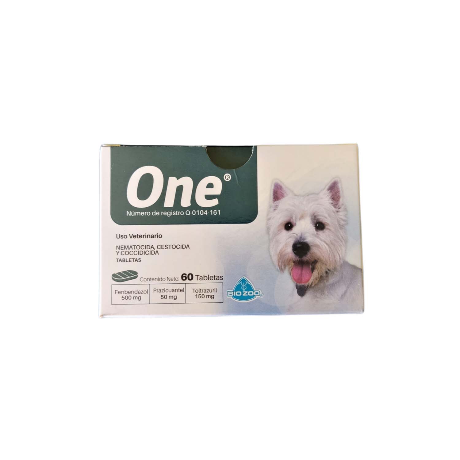 Desparasitante Para Perro Biozoo One 60 Tabletas
