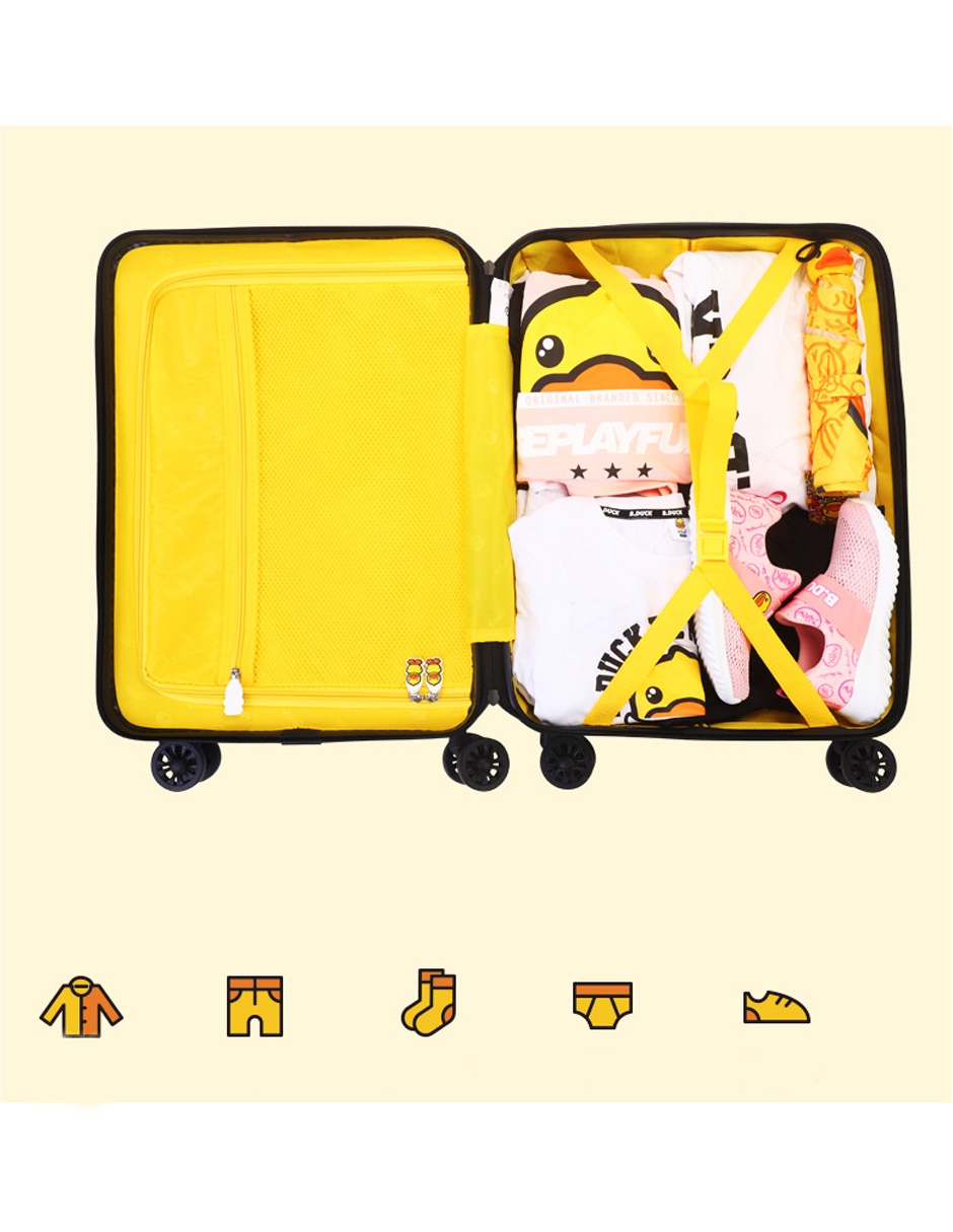 B.duck Bolso Maleta De Viaje Pato Niños 20 Pulgadas