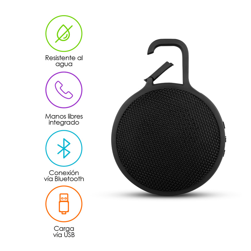 Bocina Bluetooth Para Exteriores Contra Agua Portátil Redlemon