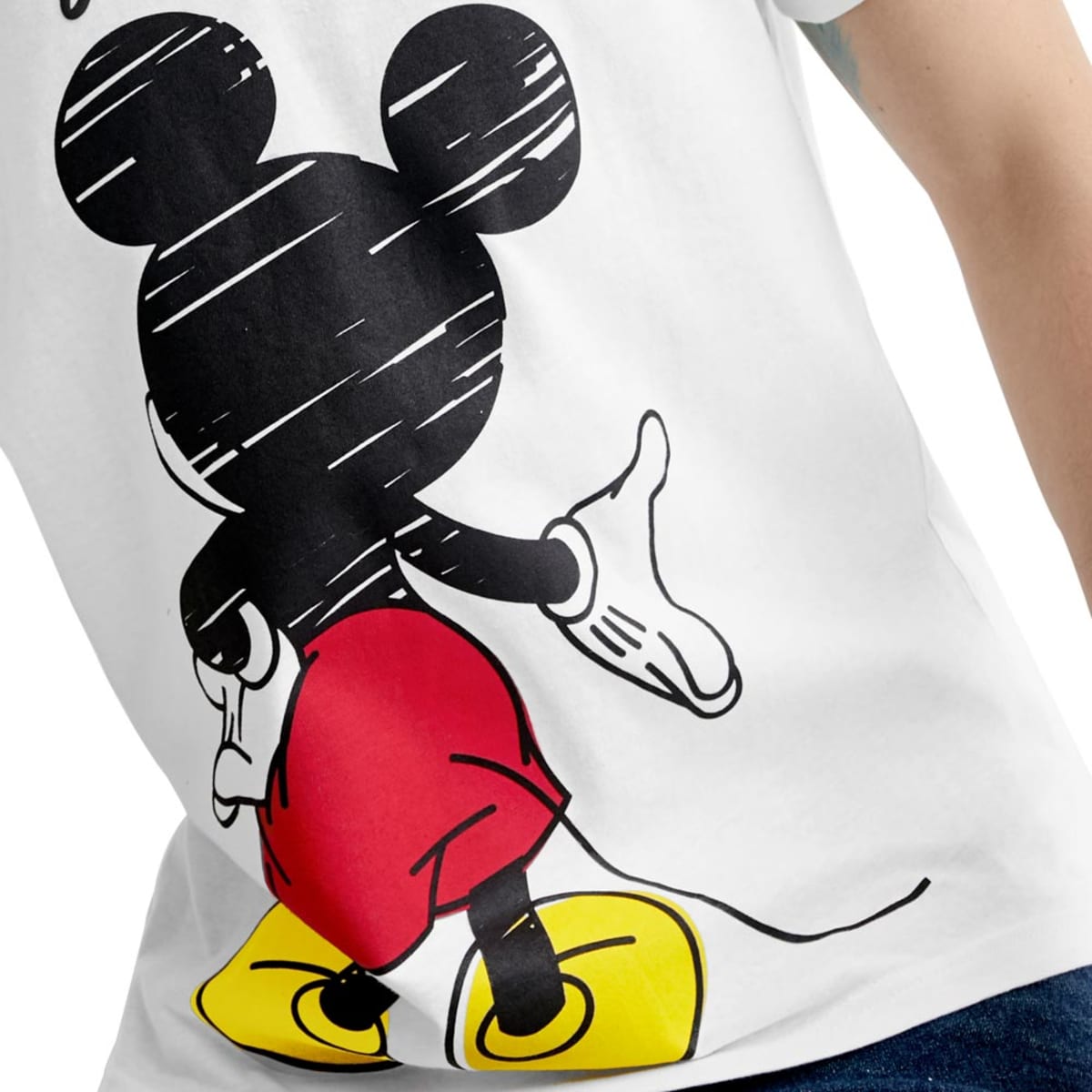 Playera mickey hombre hot sale