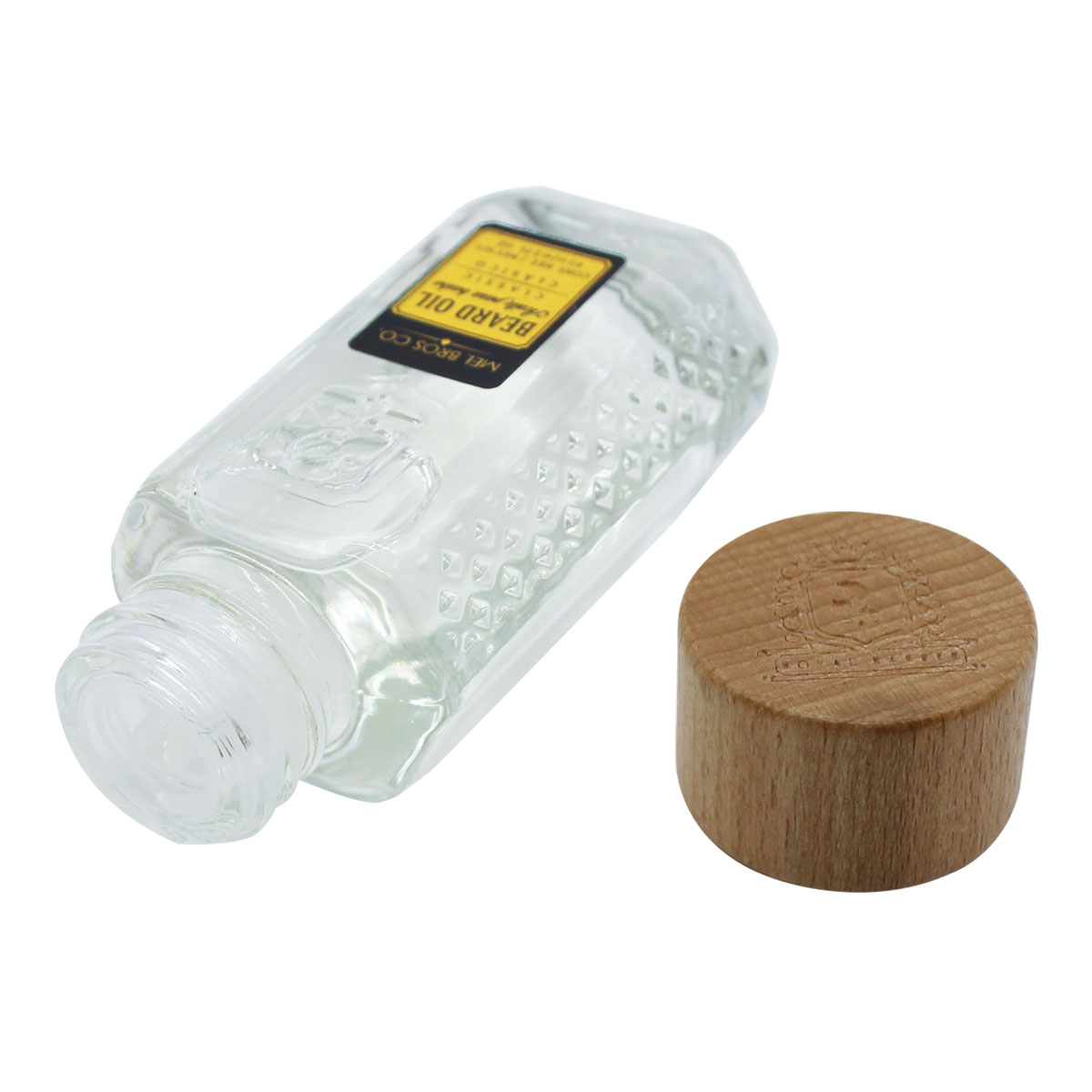 MEL BROS CO. - ROYAL BARBER, Beard Oil - Aceite para Barba, Maderas 2 oz / 60 ml - Hidrata la piel para evitar resequedad.