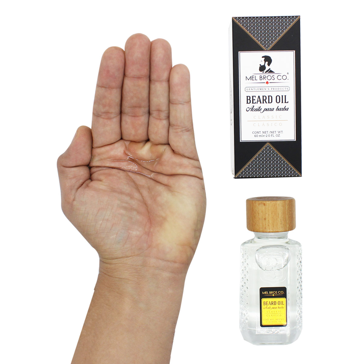 MEL BROS CO. - ROYAL BARBER, Beard Oil - Aceite para Barba, Maderas 2 oz / 60 ml - Hidrata la piel para evitar resequedad.