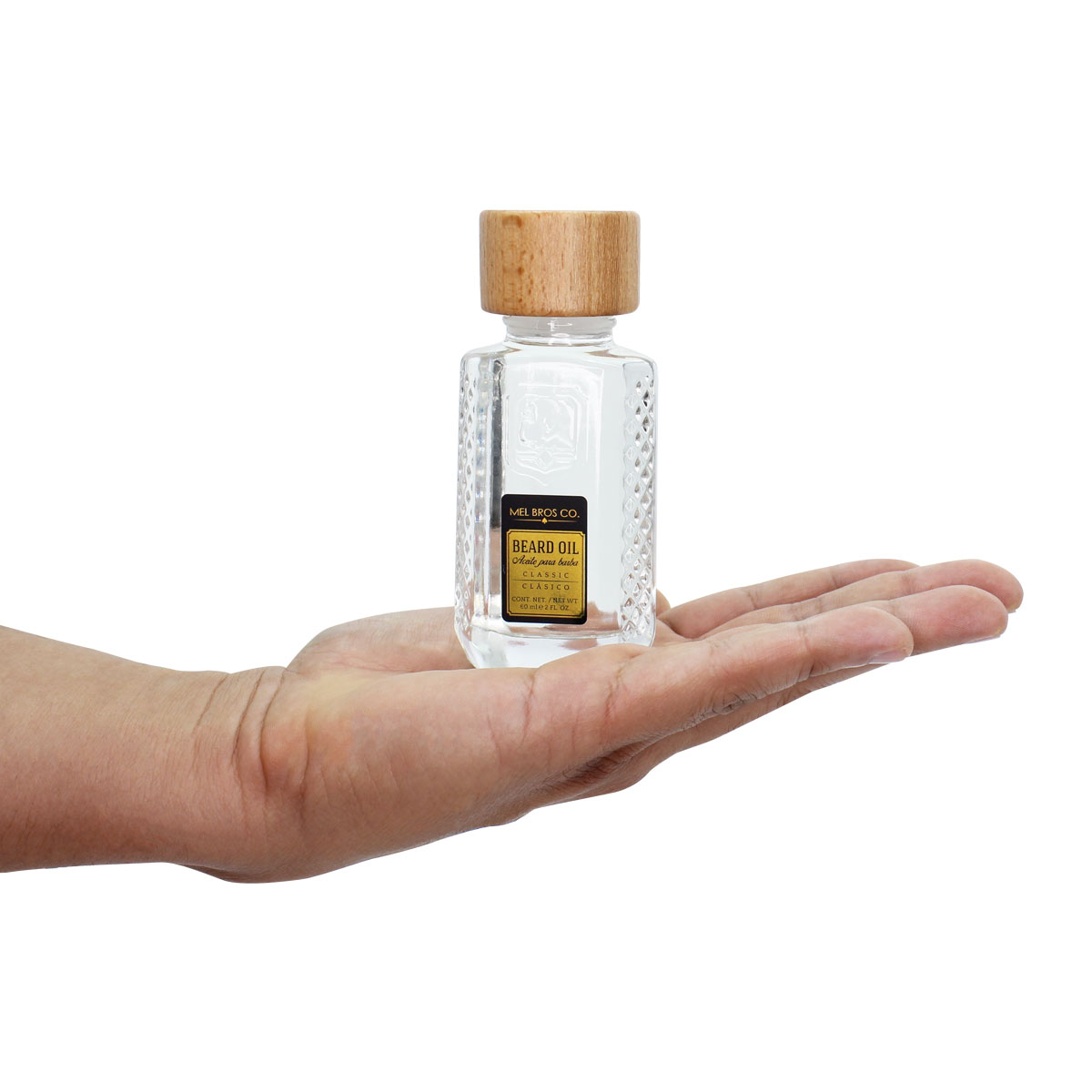 MEL BROS CO. - ROYAL BARBER, Beard Oil - Aceite para Barba, Maderas 2 oz / 60 ml - Hidrata la piel para evitar resequedad.