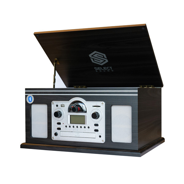 Tornamesa Nostalgico Select Sound BT9200 con Bluetooth, Radio Fm