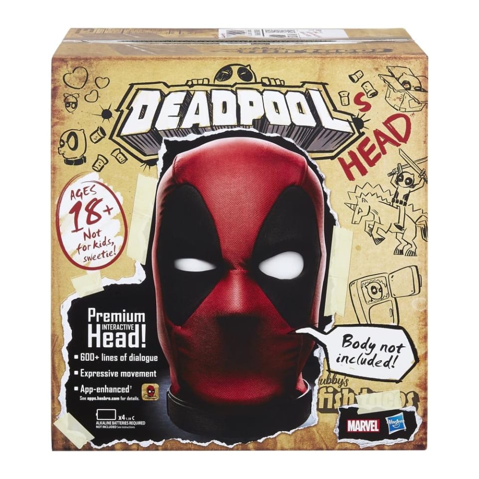 Cabeza Interactiva Marvel Dedpool 10 pulgadas