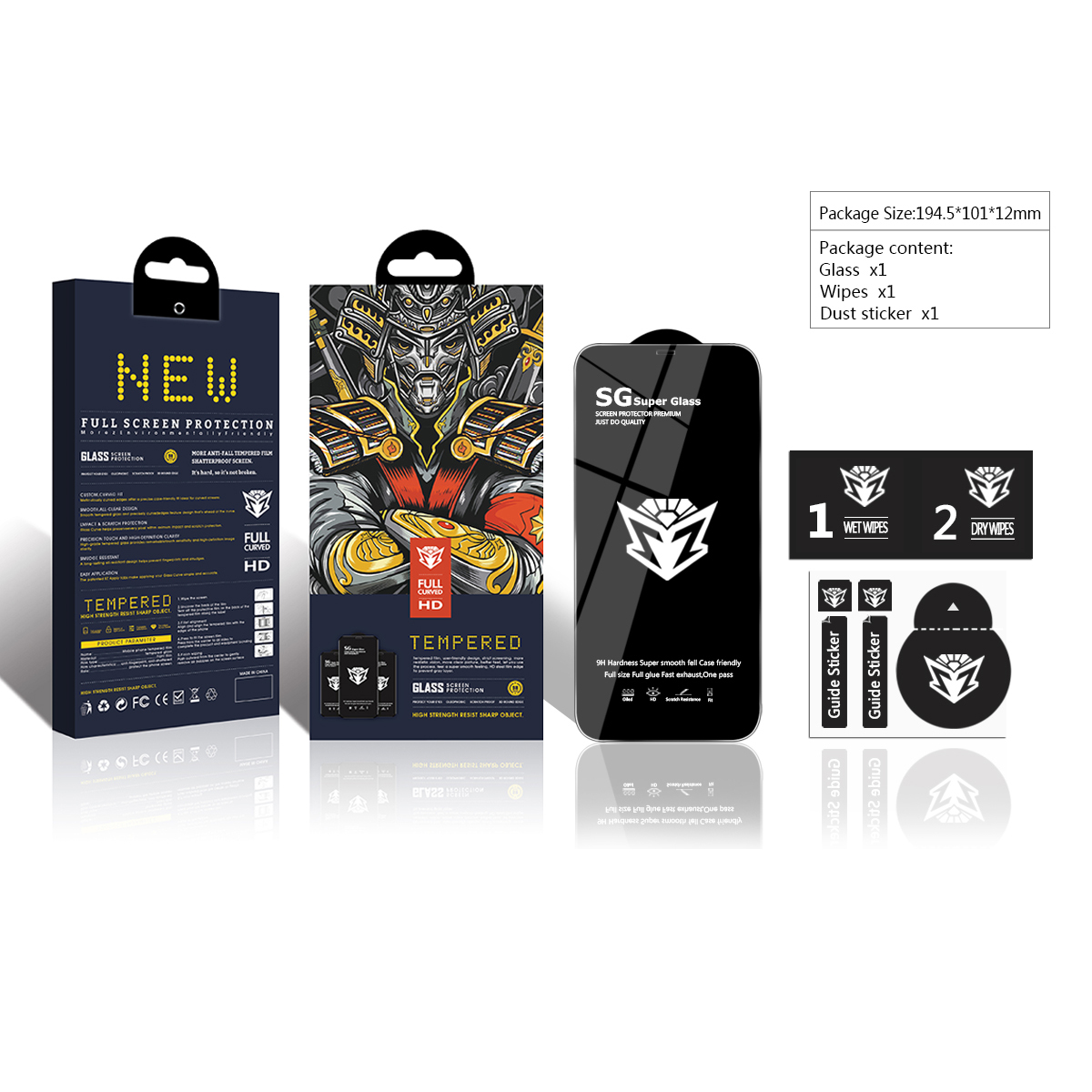 Protector de Pantalla Cristal Templado Uso Rudo Alta Calidad