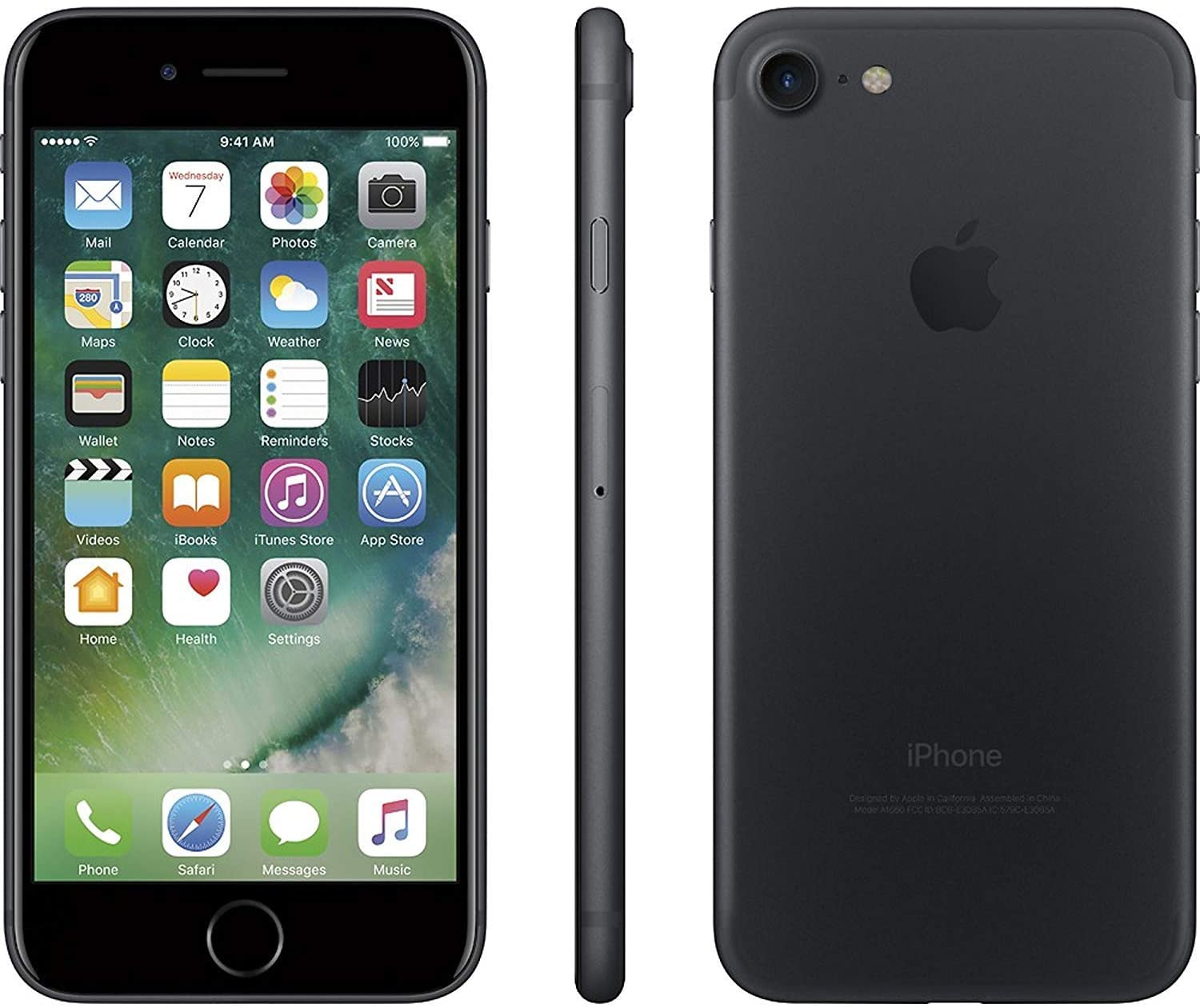 Iphone Apple 7 negro 128 gb reacondicionado Grado A