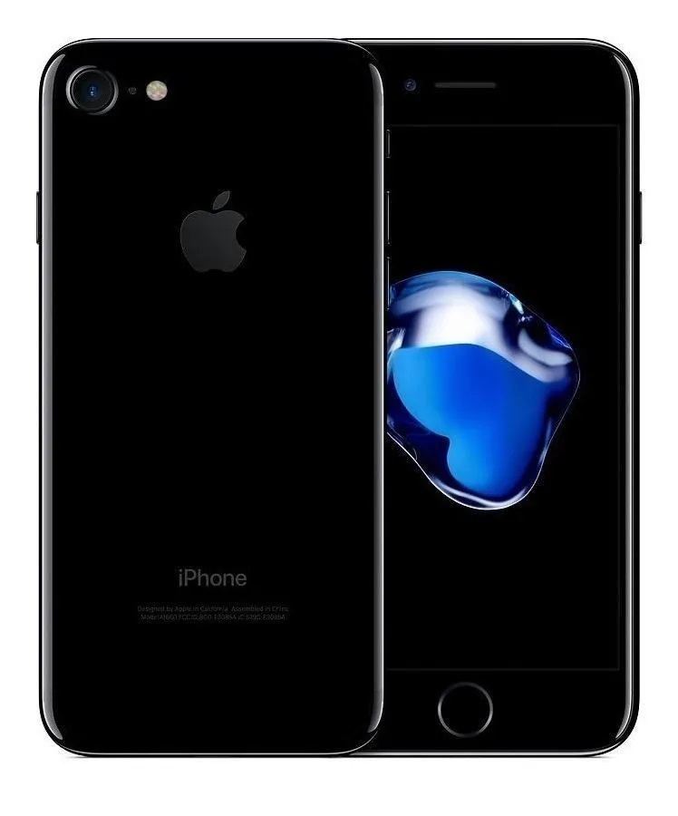 Iphone Apple 7 jet black 128 gb reacondicionado Grado A	