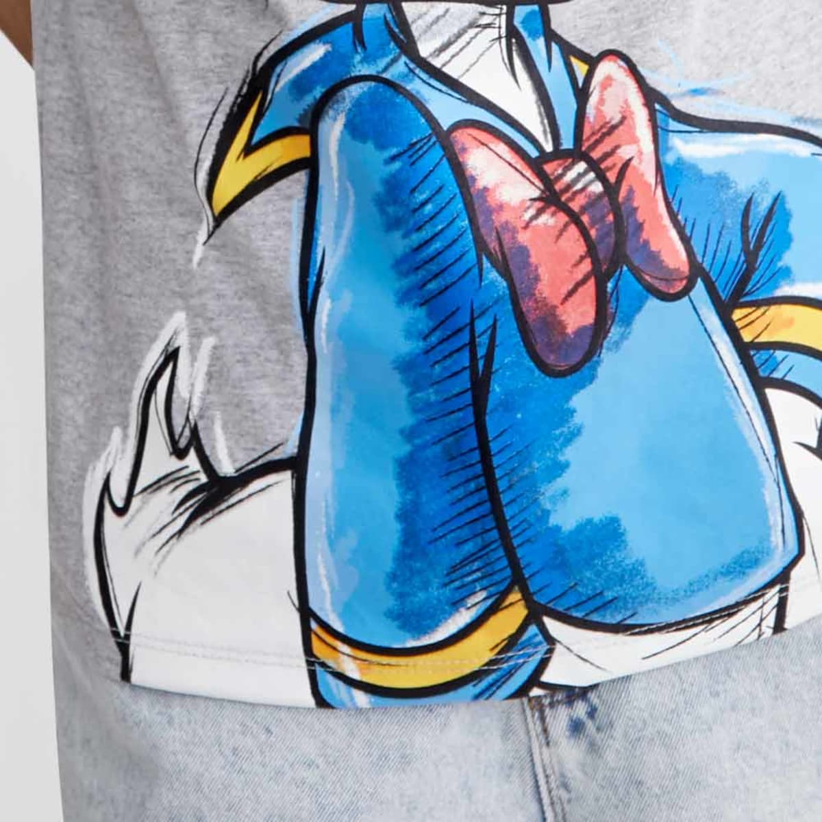 Playera para mujer de Disney, color gris, con el Pato Donald, mod. 1014988