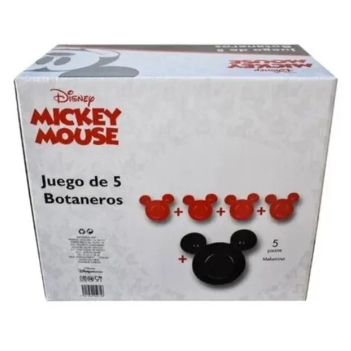 Botaneros de Mickey Mouse 5 Piezas