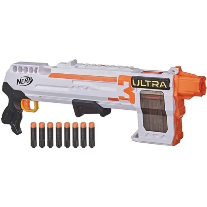 Nerf Lanzador Bombeo Ultra Three Clip Integrado + 8 Dardos