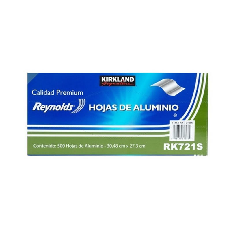 Papel Aluminio Kirkland Signature RK721S 500 Hojas CST