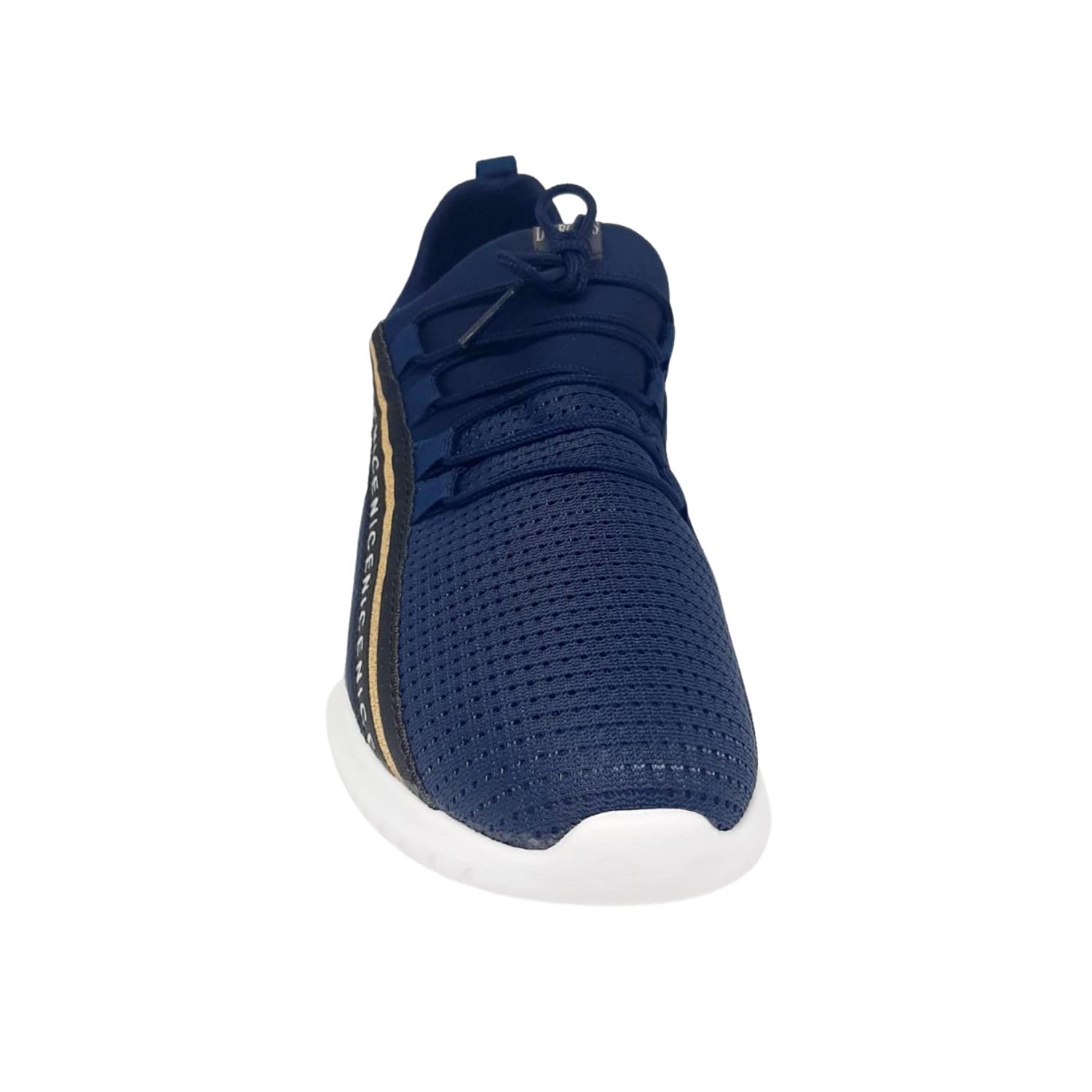 Calzado Tenis Sneakers Mujer Moda Casual Cómodo Azul marino