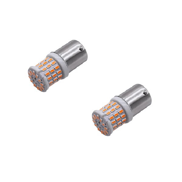Foco Lámpara LED coche 2pz 5W 12V bombillas Moto Direccionales Naranja IP68 Impermeable Viajes