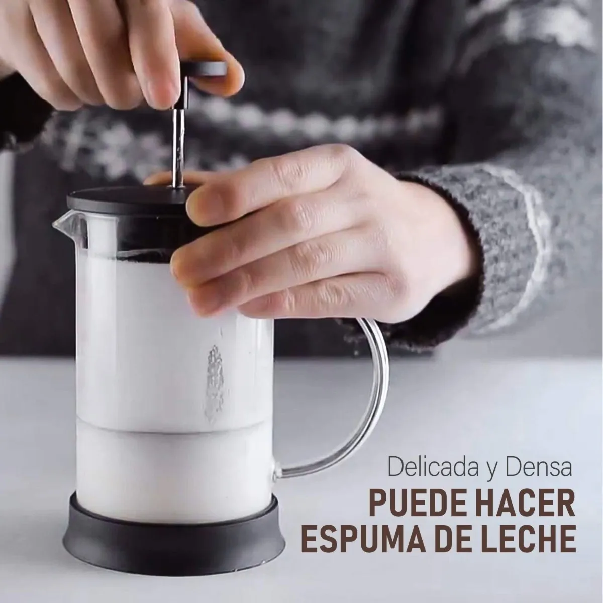 Cafetera Prensa Francesa De Vidrio 800ml Con Embólo