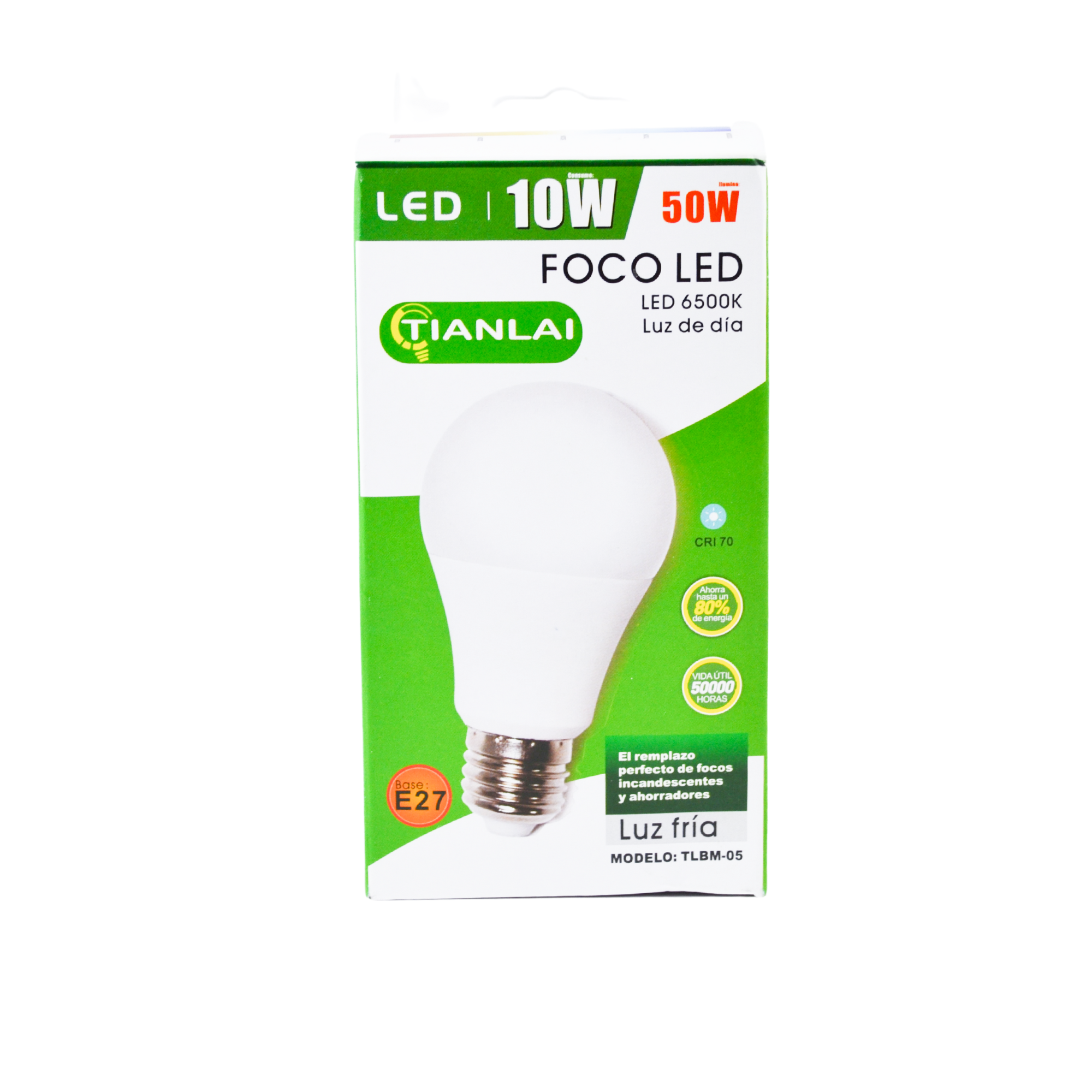 Foco ahorrador, luz led, 10w