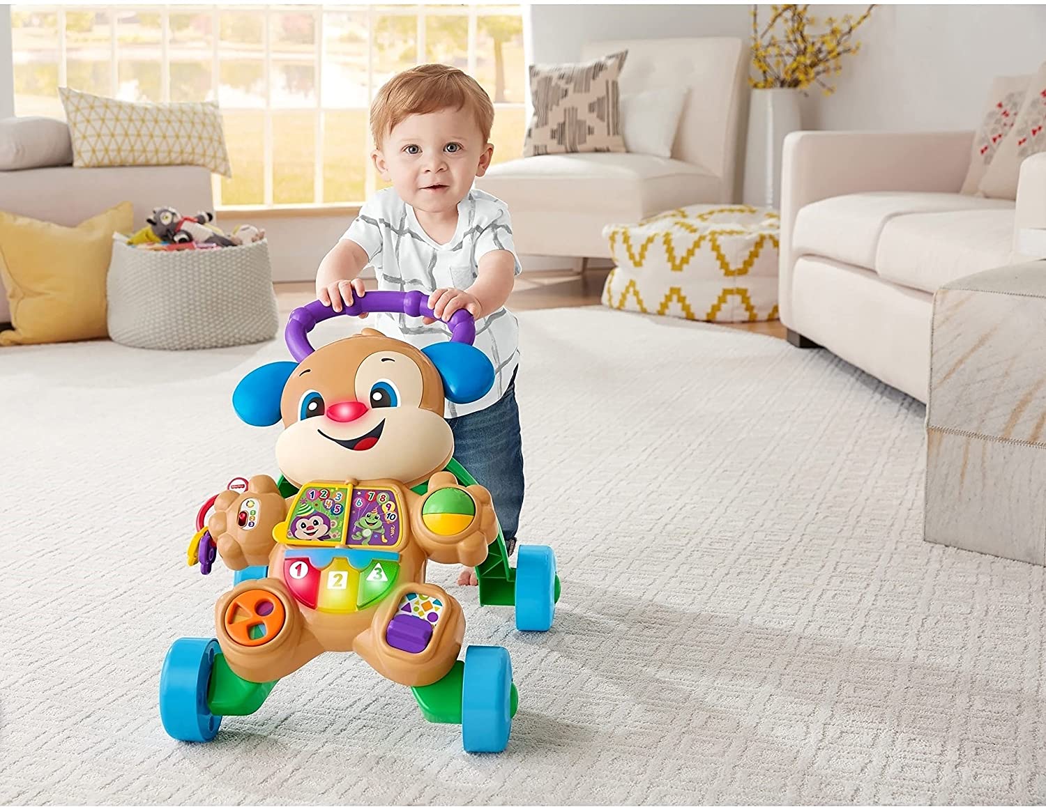 Fisher Price Ríe y Aprende Perrito Andadera de Aprendizaje