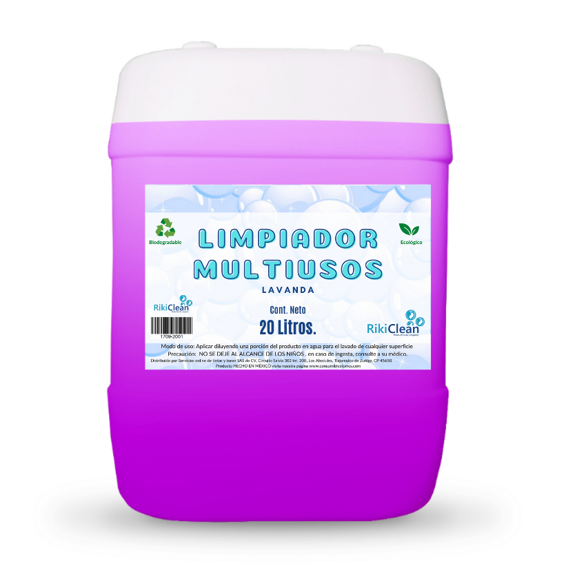 Limpiador Multiusos desinfectante aroma Lavanda 20 Litros