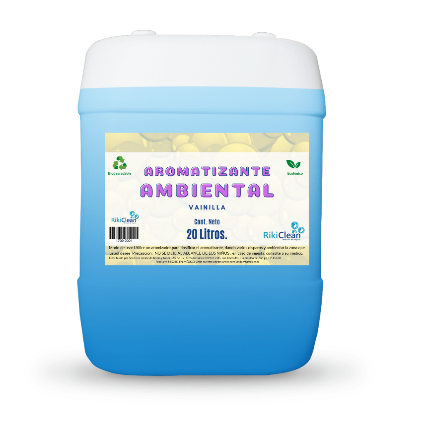 Liquido aromatizante ambiental vainilla 20 litros