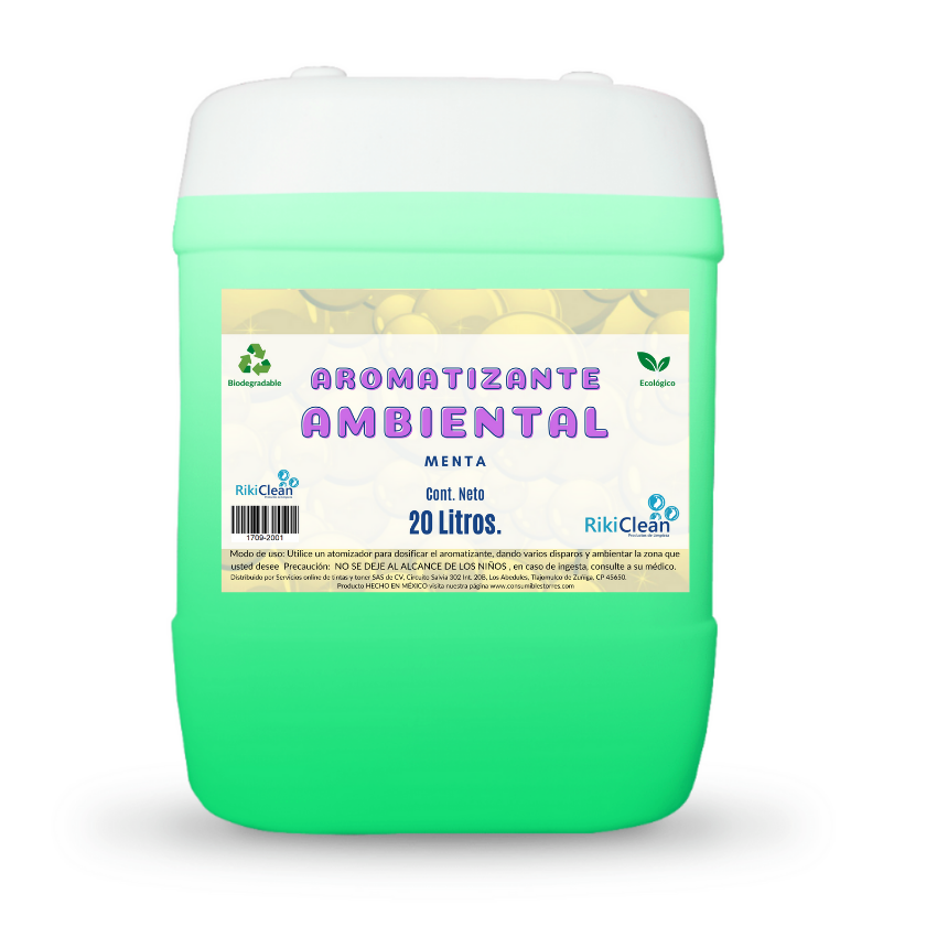 Liquido aromatizante ambiental menta 20 litros