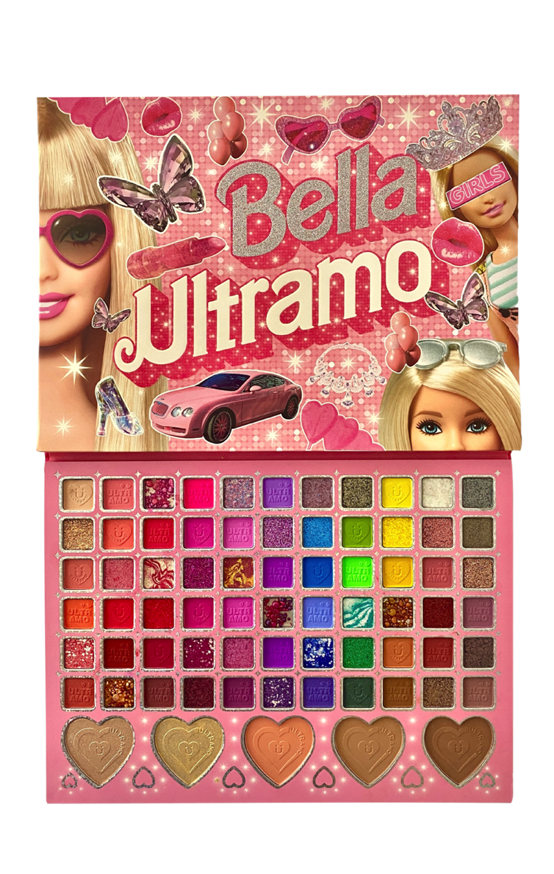 Paleta De Sombras, Iluminadores y Rubores Ultramo Barbie
