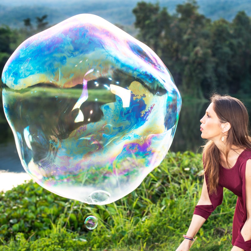 Bomböya®, Líquido para Burbujas Gigantes & para Máquina de Burbujas (1L de Jabón para Burbujas)